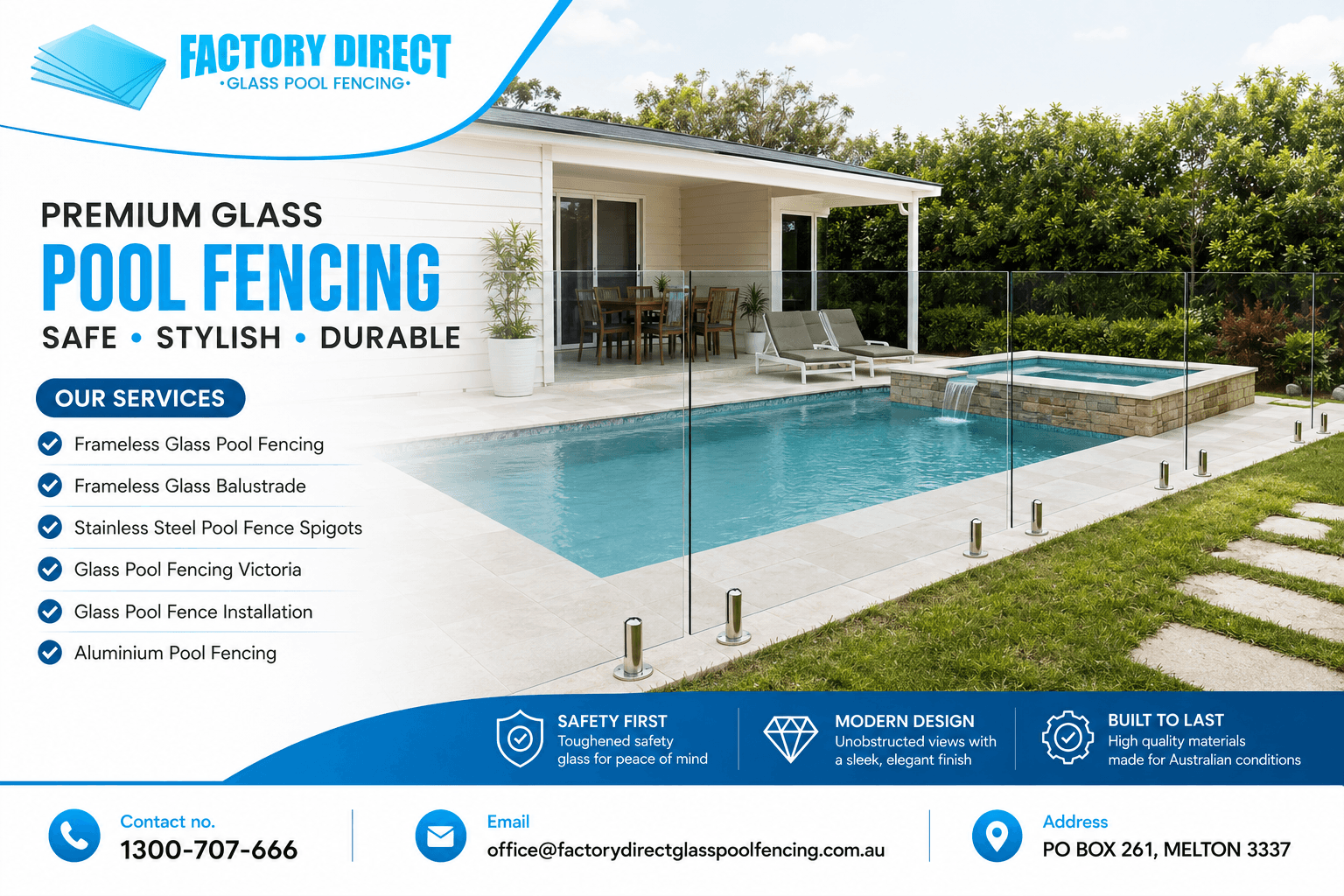 Factory Direct Glass Pool Fencing